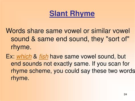 what is slant rhyme in poetry and how does it contribute to the overall mood of a piece?